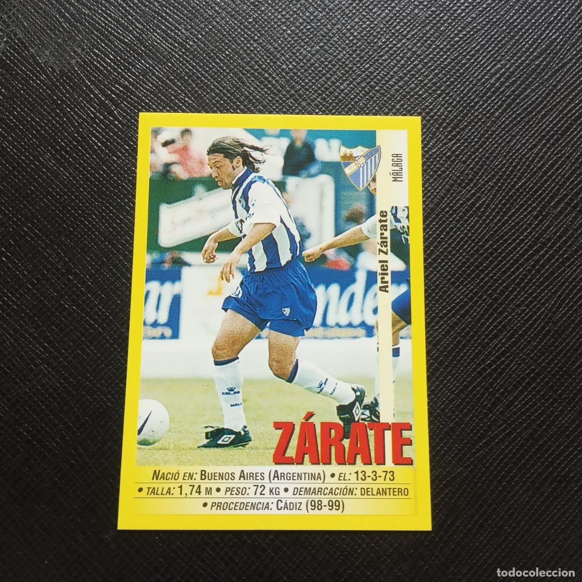 Fu&szlig;ball-Sticker: 319 ZARATE MALAGA PANINI 1999 2000 CROMO FUTBOL LIGA 99 00 SIN PEGAR - A182 PG28