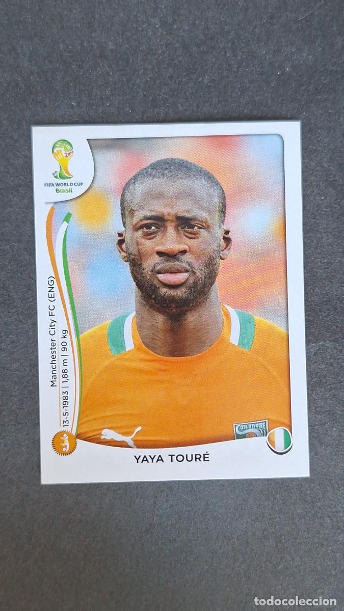 Cromos de f&uacute;tbol: L1 YAYA TOURE SELECCION COSTA DE MARFIL 231 MUNDIAL BRASIL 2014 PANINI NUNCA PEGADO SIN PEGAR