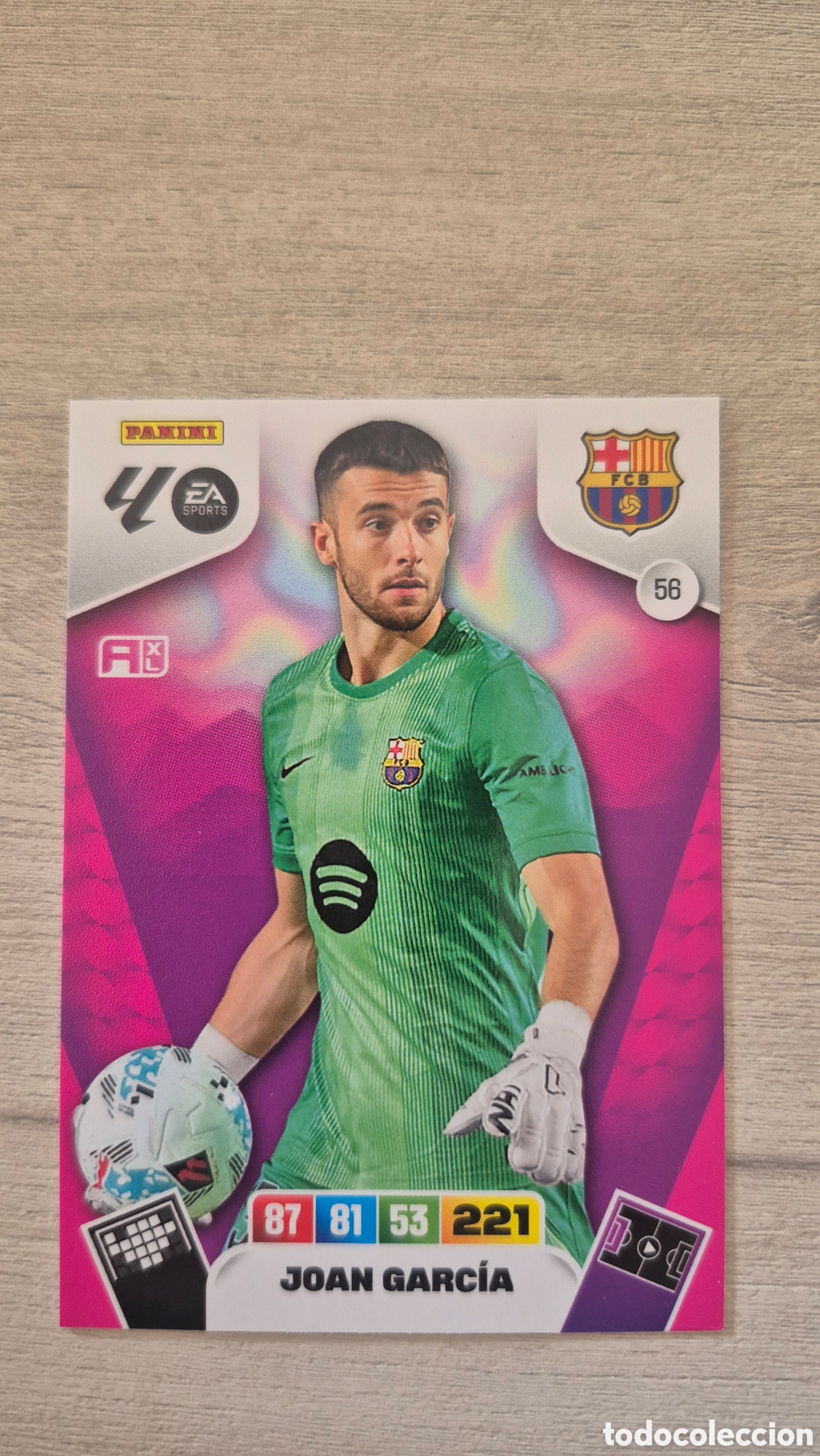 Fu&szlig;ball-Sticker: N&deg;56 Barcelona Joan Garcia Adrenalyn 25/26