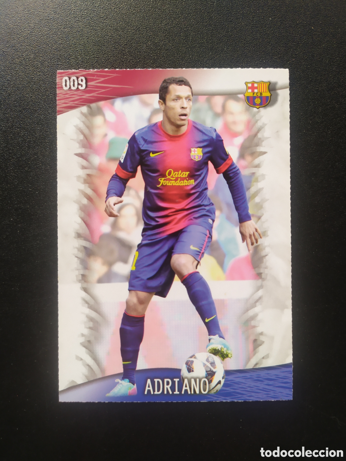 Figurine di Calcio: Mundicromo fichas Liga 2013 2014 13 14 Adriano n&deg; 9 Barcelona