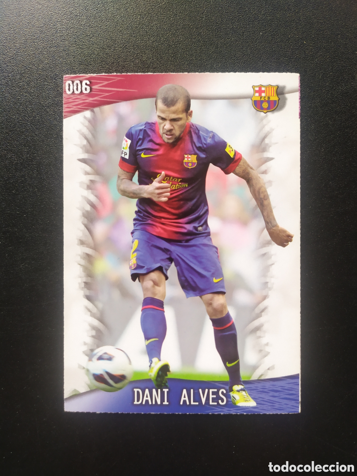 Figurine di Calcio: Mundicromo fichas Liga 2013 2014 13 14 Dani Alves n&deg; 6 Barcelona
