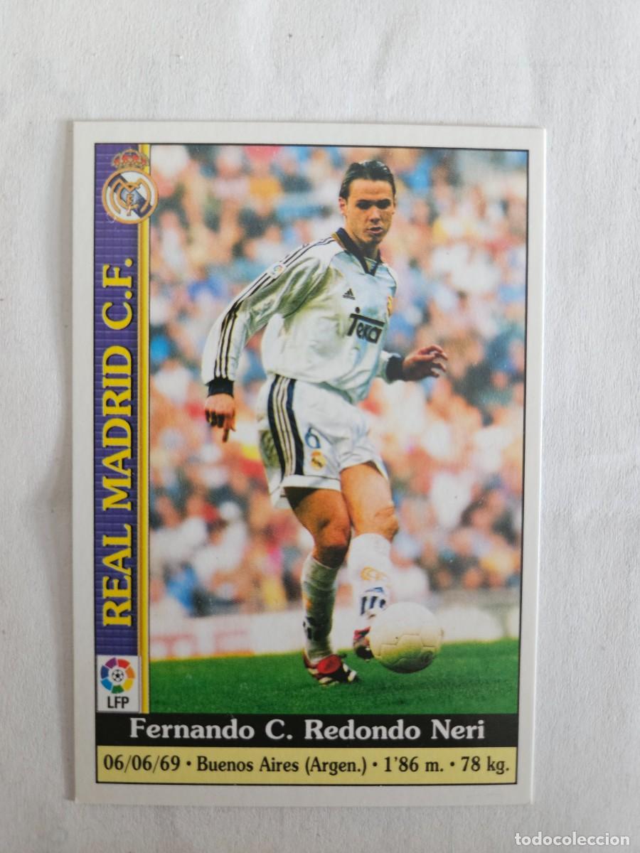 Figurine di Calcio: 27 REDONDO REAL MADRID CROMO TARJETA FICHAS LIGA 1999-2000 MUNDICROMO 99-00