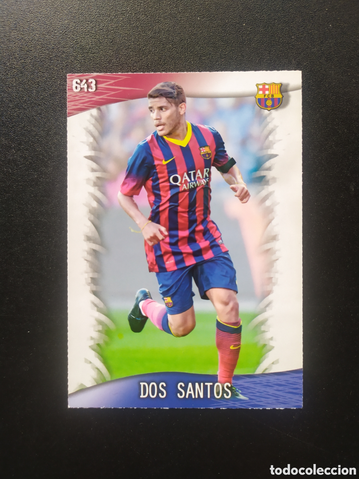 Fu&szlig;ball-Sticker: Mundicromo fichas Liga 2013 2014 13 14 Dos Santos n&deg; 643 Barcelona