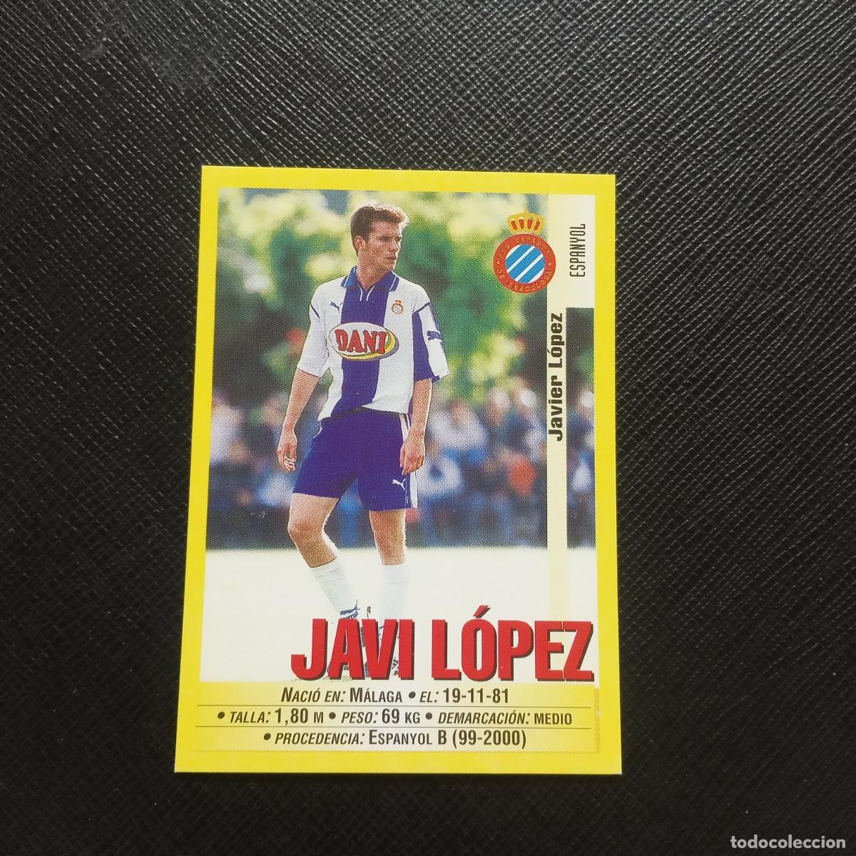 Figurine di Calcio: 124A 124 JAVI LOPEZ ESPA&Ntilde;OL PANINI 1999 2000 CROMO FUTBOL LIGA 99 00 SIN PEGAR - A182 PG244