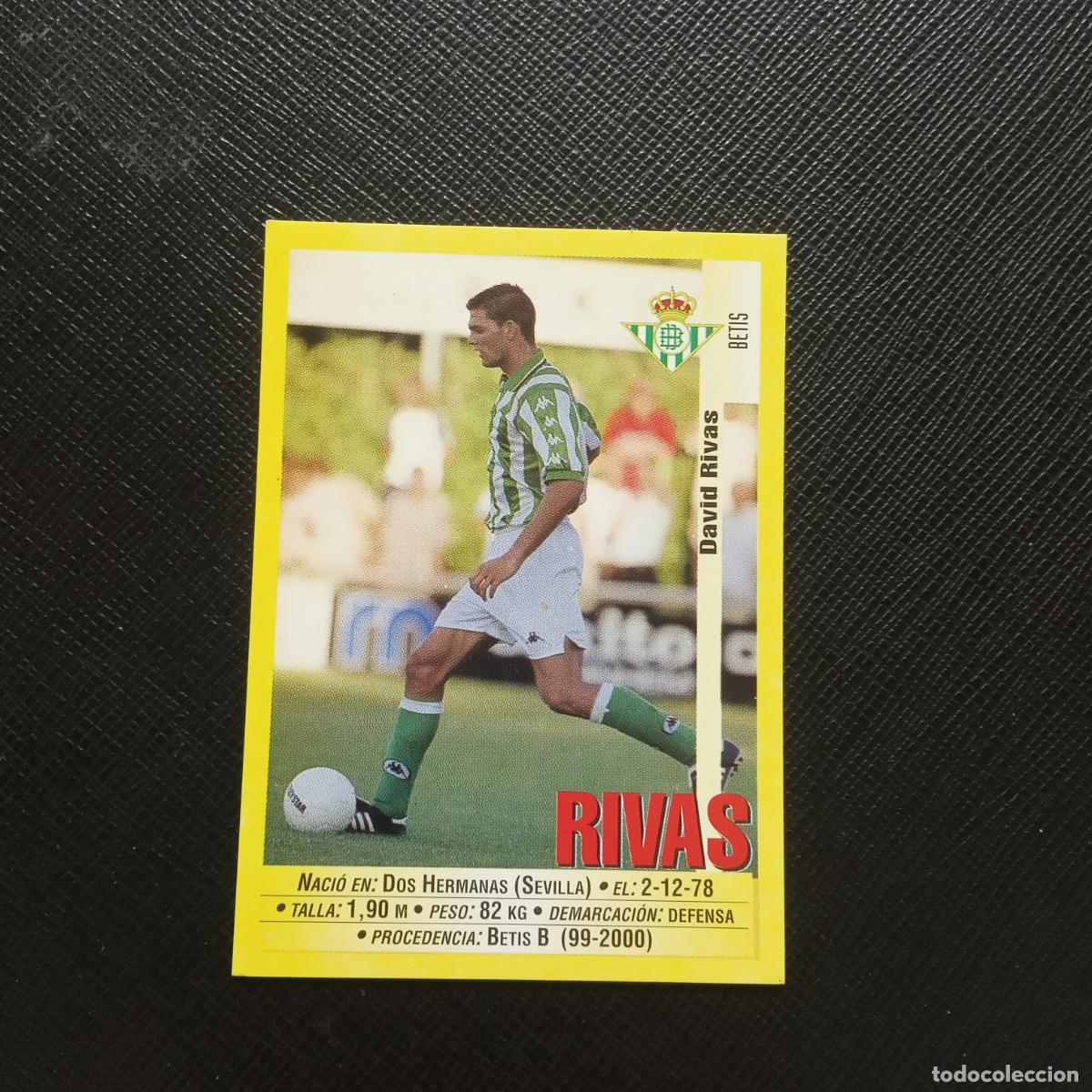 Cromos de F&uacute;tbol: 198A 198 RIVAS REAL BETIS PANINI 1999 2000 CROMO FUTBOL LIGA 99 00 SIN PEGAR - A182 PG253