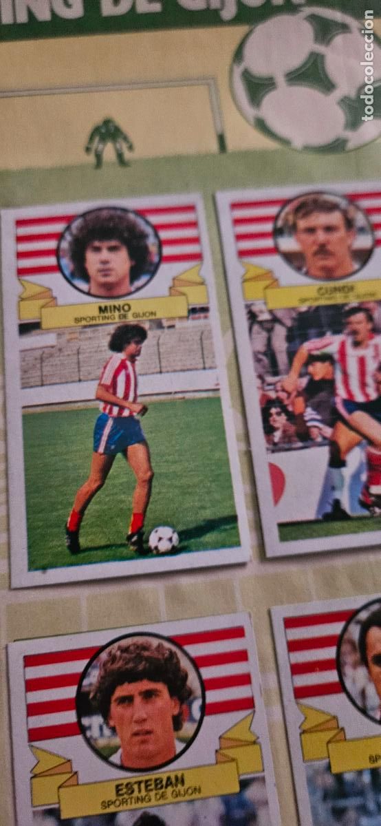 Cromos de F&uacute;tbol: sporting de gijon mino 1985 1986 85 86 despegado