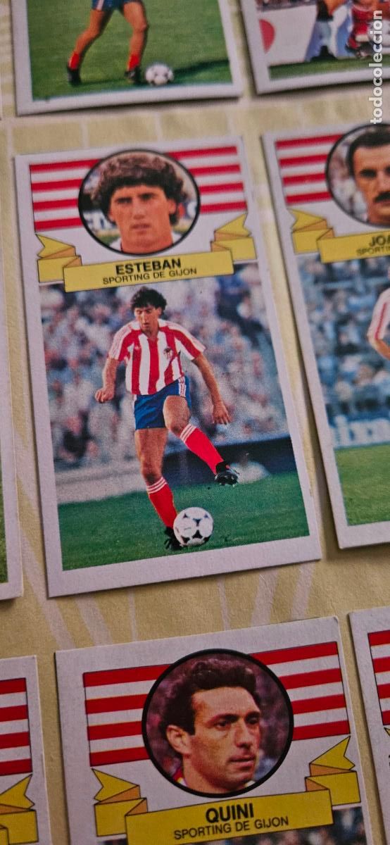 Cromos de F&uacute;tbol: sporting de gijon esteban 1985 1986 85 86 despegado