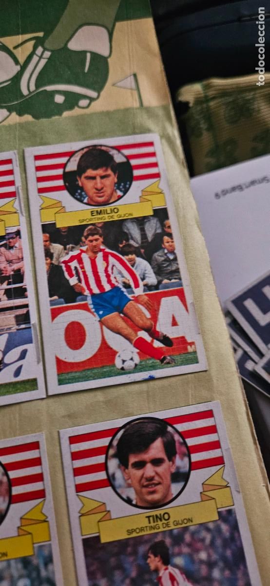 Cromos de F&uacute;tbol: sporting de gijon emilio 1985 1986 85 86 despegado