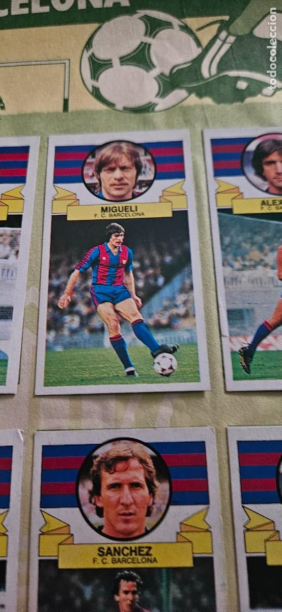 Cartes &agrave; collectionner de Football: barcelona migueli este 1985 1986 85 86 despegado