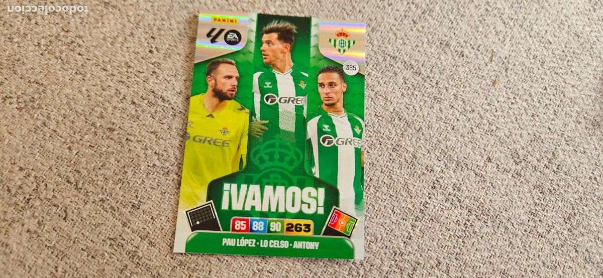 Cromos de F&uacute;tbol: vamos betis 365 adrenalyn xl 2025 2026 25 26 trading card novedad