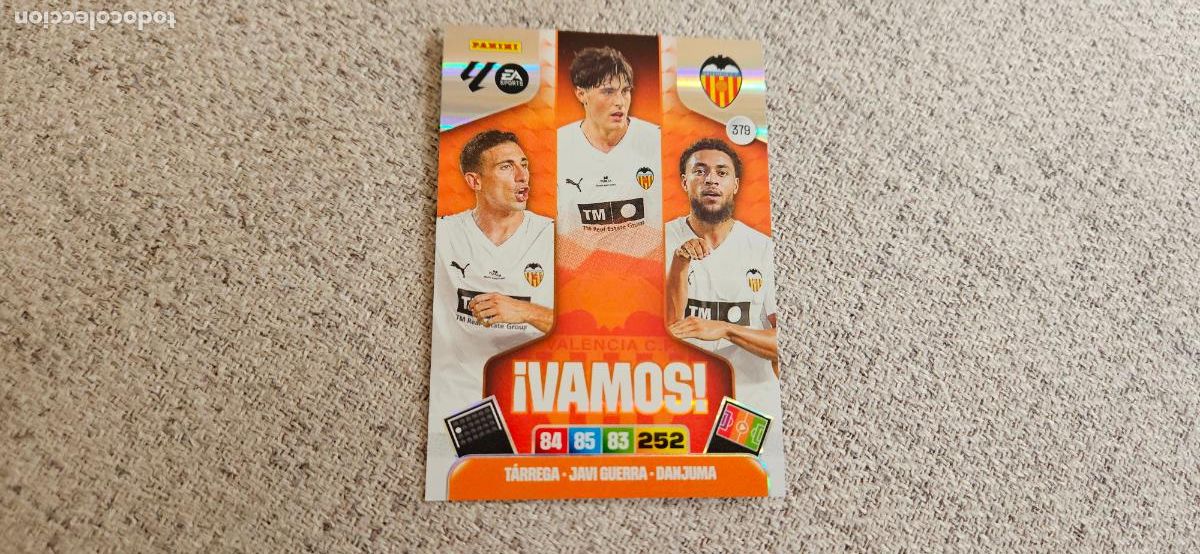 Cromos de f&uacute;tbol: vamos valencia 379 adrenalyn xl 2025 2026 25 26 trading card novedad