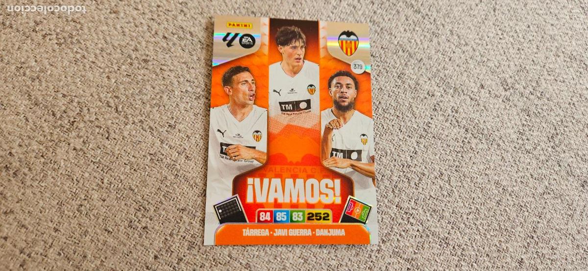 Cromos de f&uacute;tbol: vamos valencia 379 adrenalyn xl 2025 2026 25 26 trading card novedad