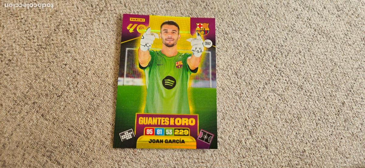 Cromos de F&uacute;tbol: guantes de oro joan garcia 382 barcelona adrenalyn xl 2025 2026 25 26 trading card novedad