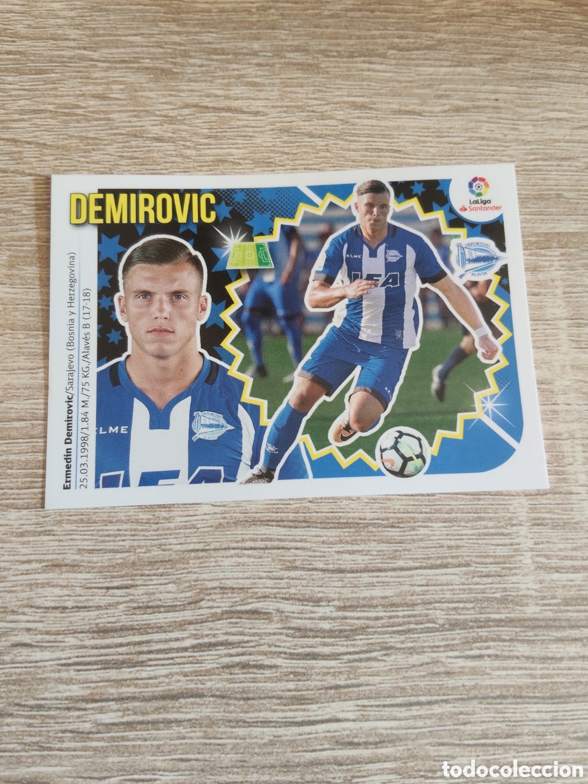 Cromos de f&uacute;tbol: Demirovic Alav&eacute;s liga 2018 2019 18 19 ediciones este