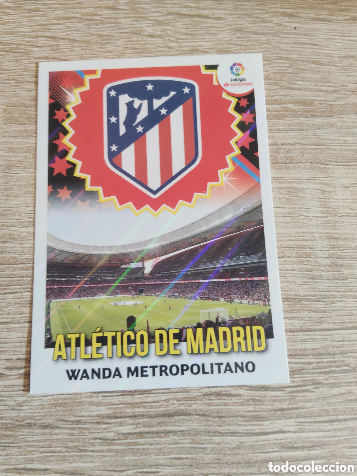 Cromos de F&uacute;tbol: Escudo Atl&eacute;tico de Madrid liga 2018 2019 18 19 ediciones este
