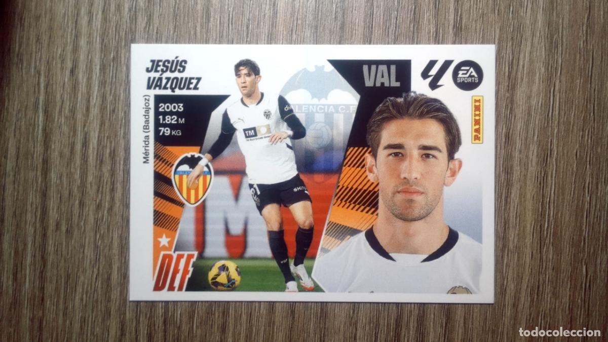 Cromos de F&uacute;tbol: Liga ESTE 2025-26 9B JES&Uacute;S V&Aacute;ZQUEZ Valencia PANINI 2025/26 25 26
