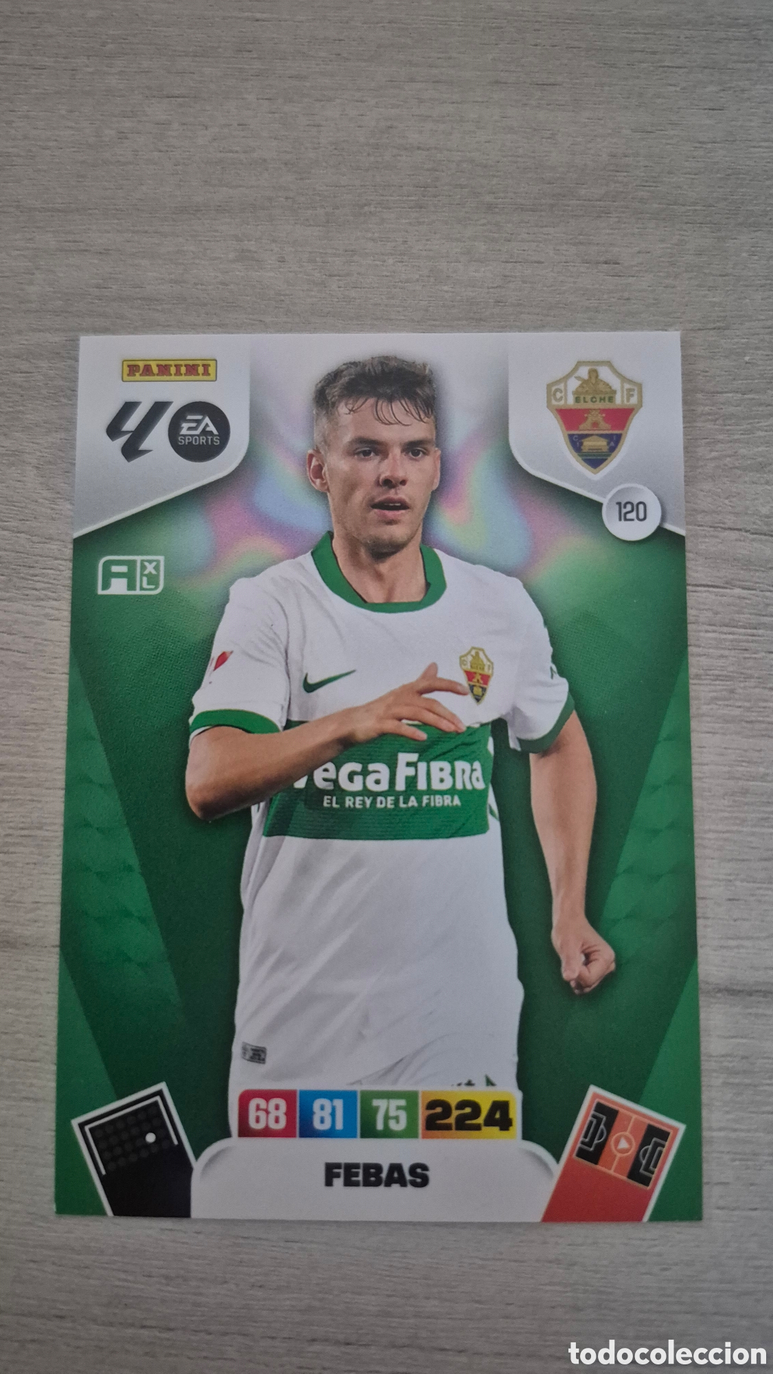 Figurine di Calcio: N&deg;120 Elche Febas Adrenalyn 25/26