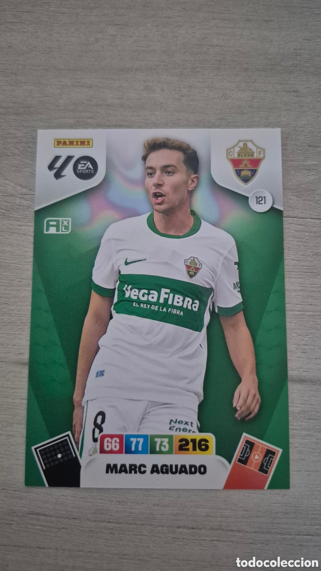 Figurine di Calcio: N&deg;121 Elche Marc Aguado Adrenalyn 25/26