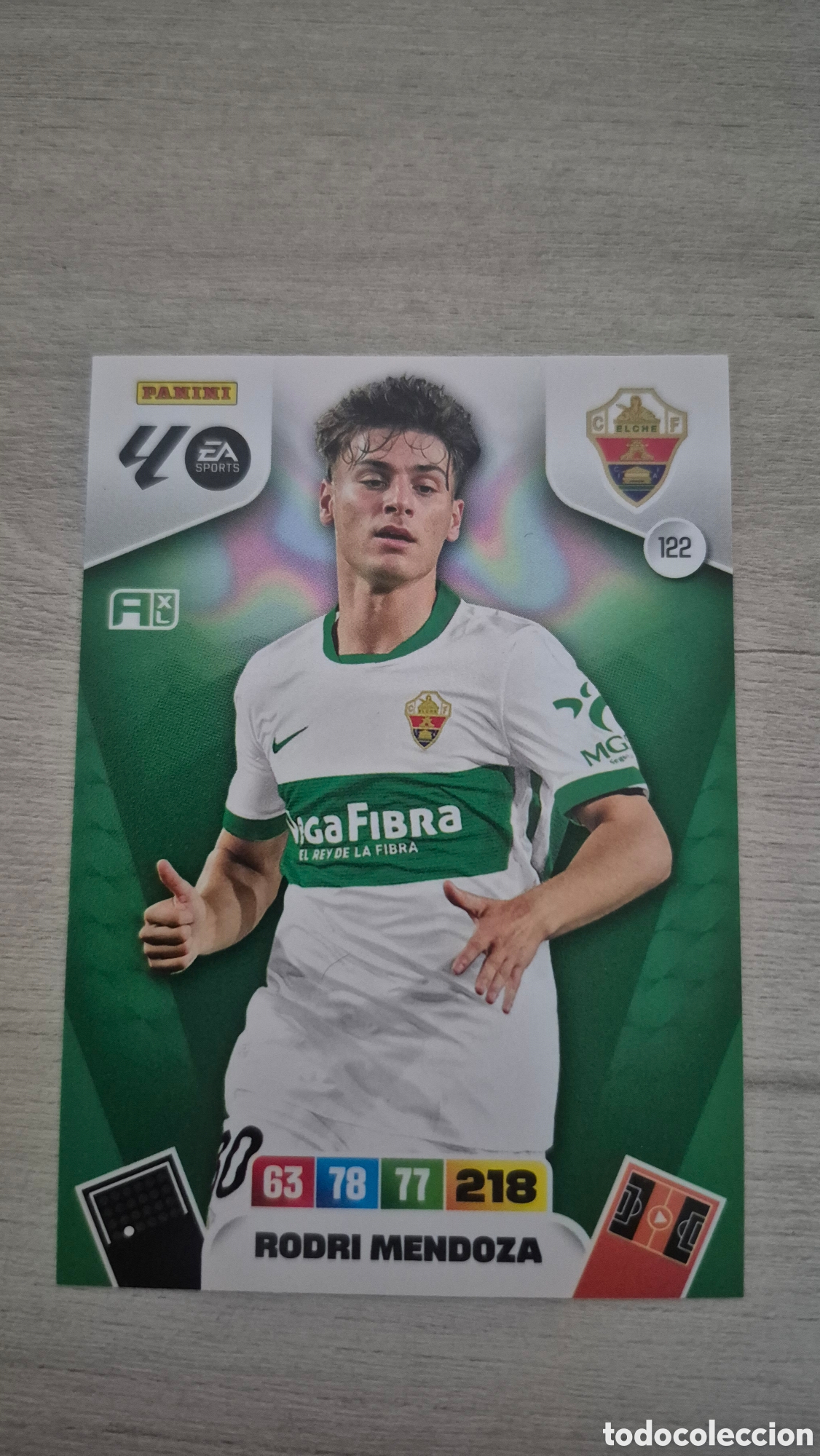 Fu&szlig;ball-Sticker: N&deg;122 Elche Rodri Mendoza Adrenalyn 25/26