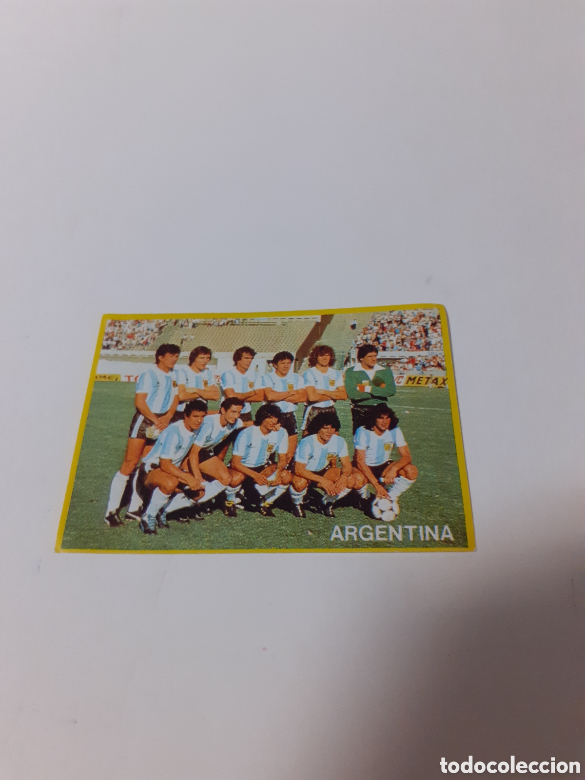 Cromos de F&uacute;tbol: CROMO DANONE FUTBOL EN ACCION 82 SELECCION ARGENTINA SIN PEGAR