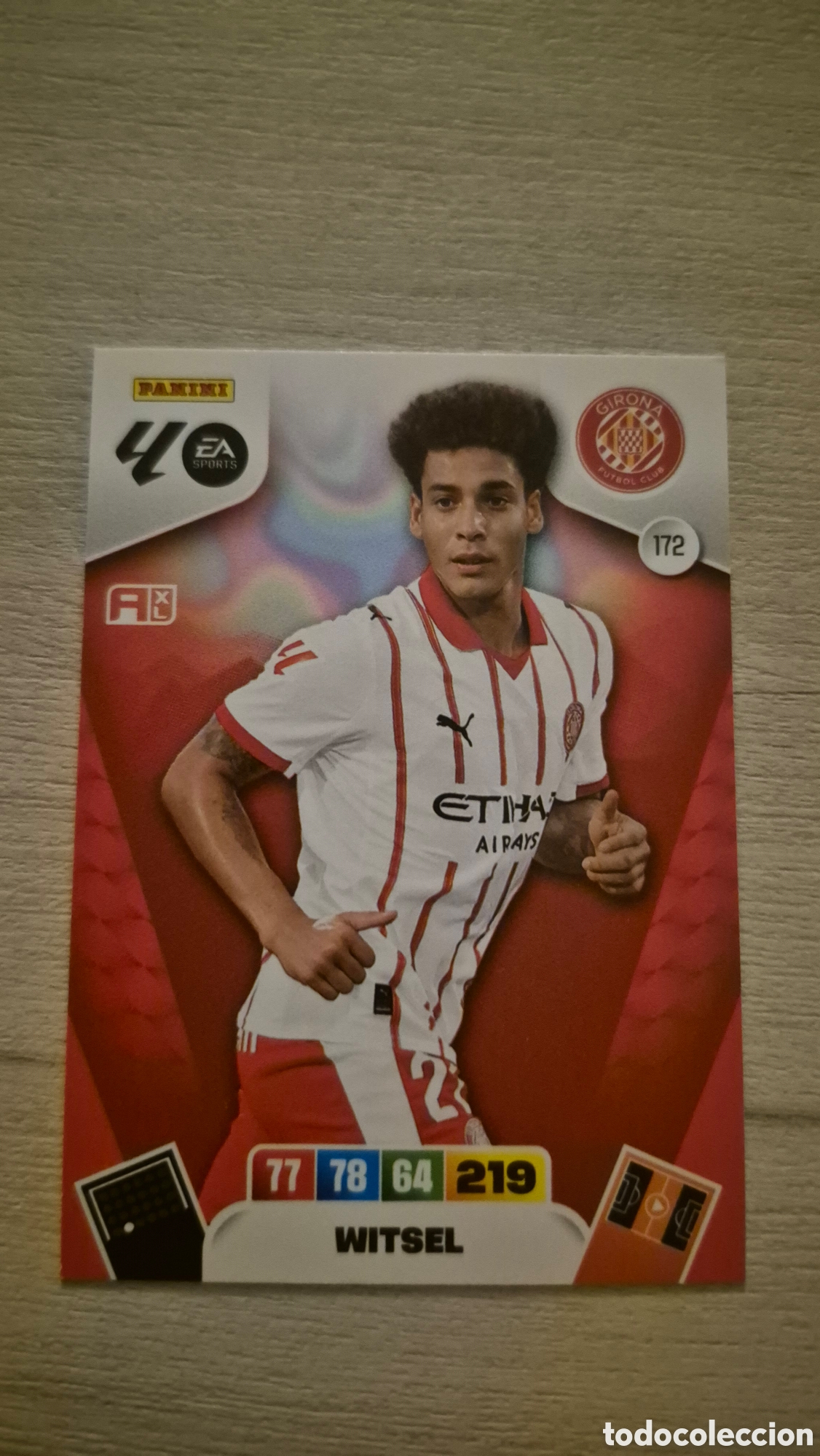 Fu&szlig;ball-Sticker: N&deg;172 Girona Witsel Adrenalyn 25/26