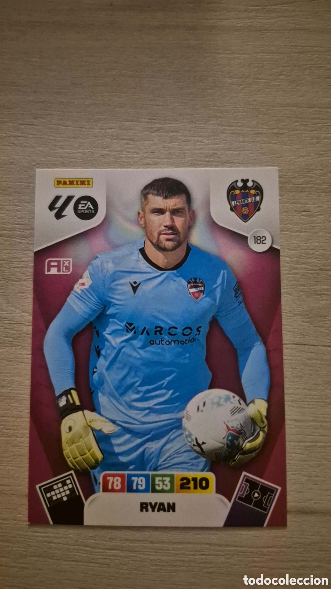 Fu&szlig;ball-Sticker: N&deg;182 Levante Ryan Adrenalyn 25/26