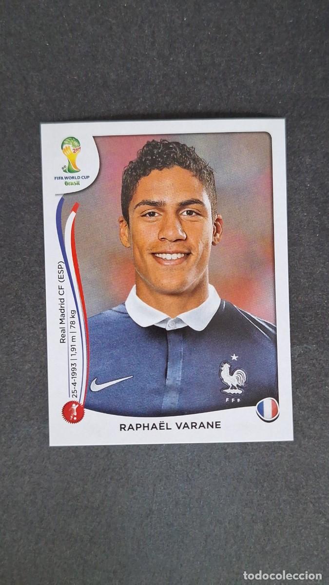 Cromos de F&uacute;tbol: L1 RAPHA&Euml;L VARANE SELECCION FRANCIA 379 MUNDIAL BRASIL 2014 PANINI NUNCA PEGADO SIN PEGAR