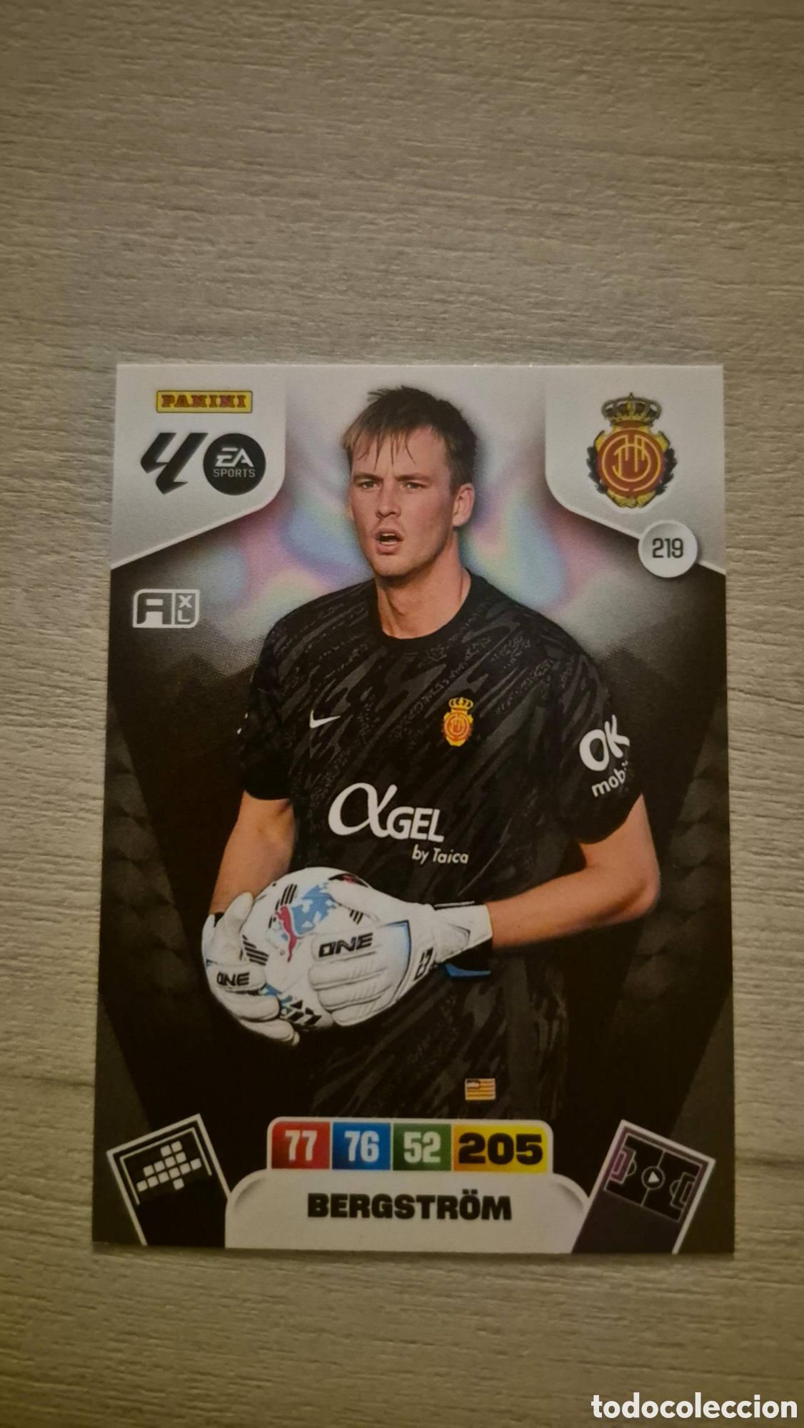 Fu&szlig;ball-Sticker: N&deg;219 Mallorca Bergstr&ouml;m Adrenalyn 25/26