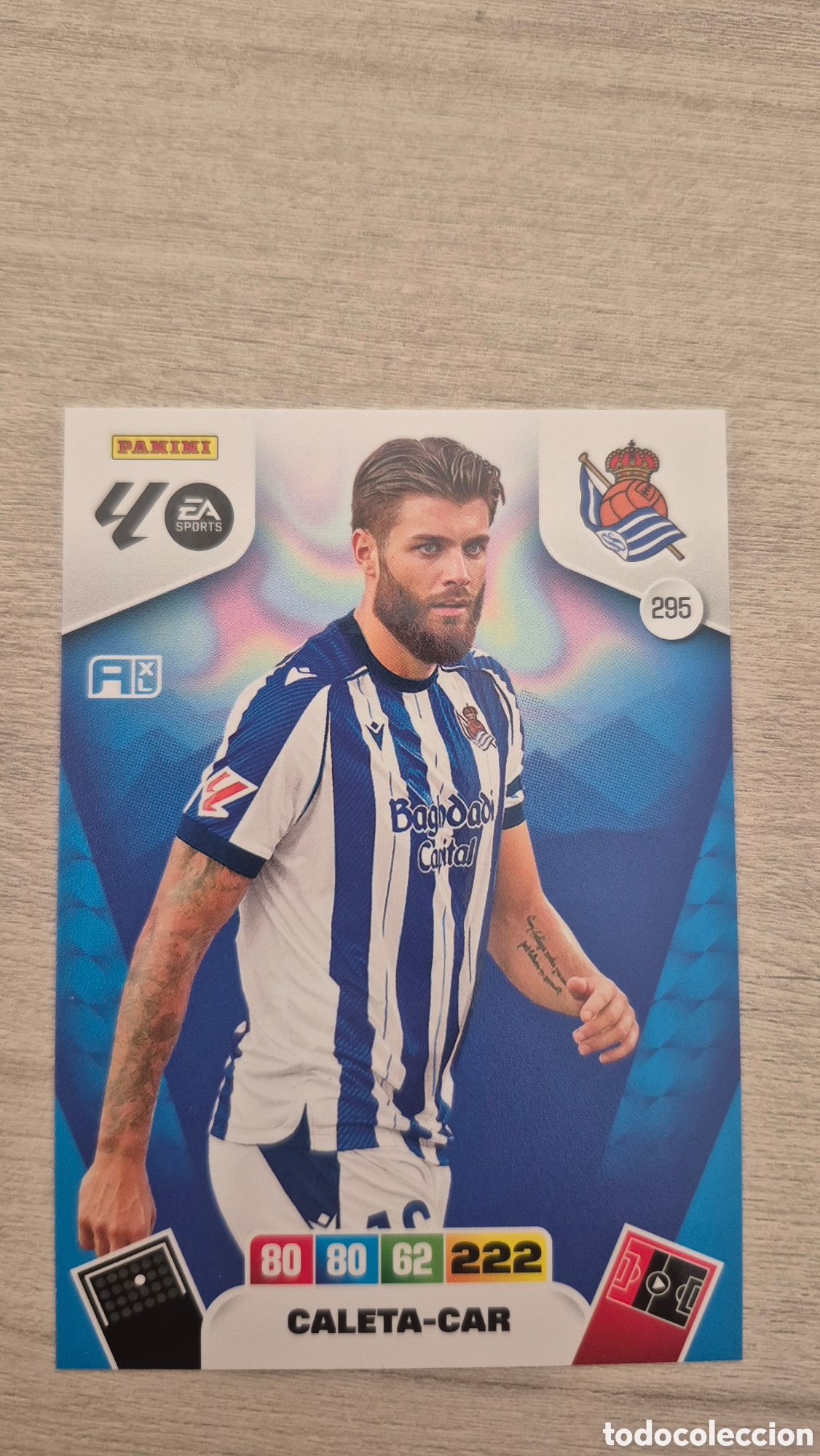 Figurine di Calcio: N&deg;295 Real Sociedad Caleta-Car Adrenalyn 25/26