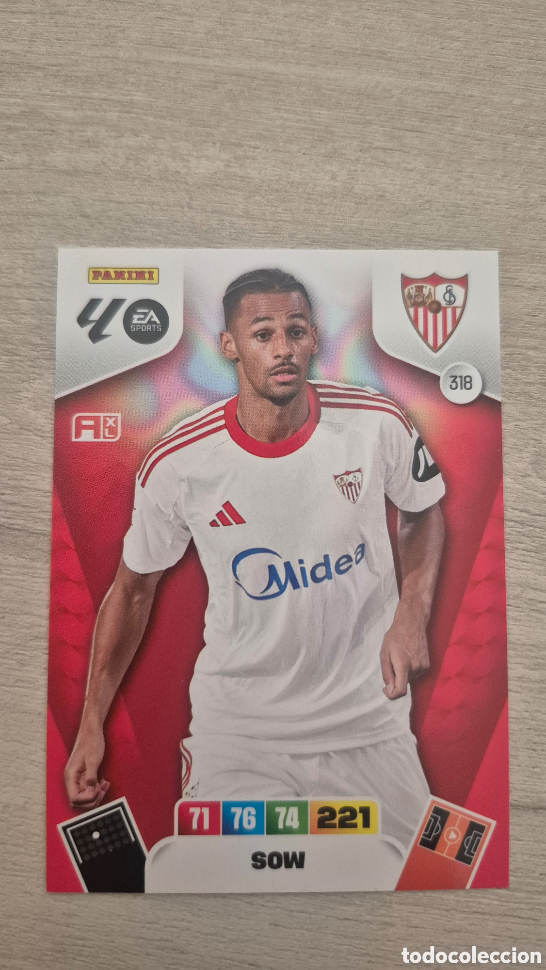 Figurine di Calcio: N&deg;318 Sevilla Sow Adrenalyn 25/26
