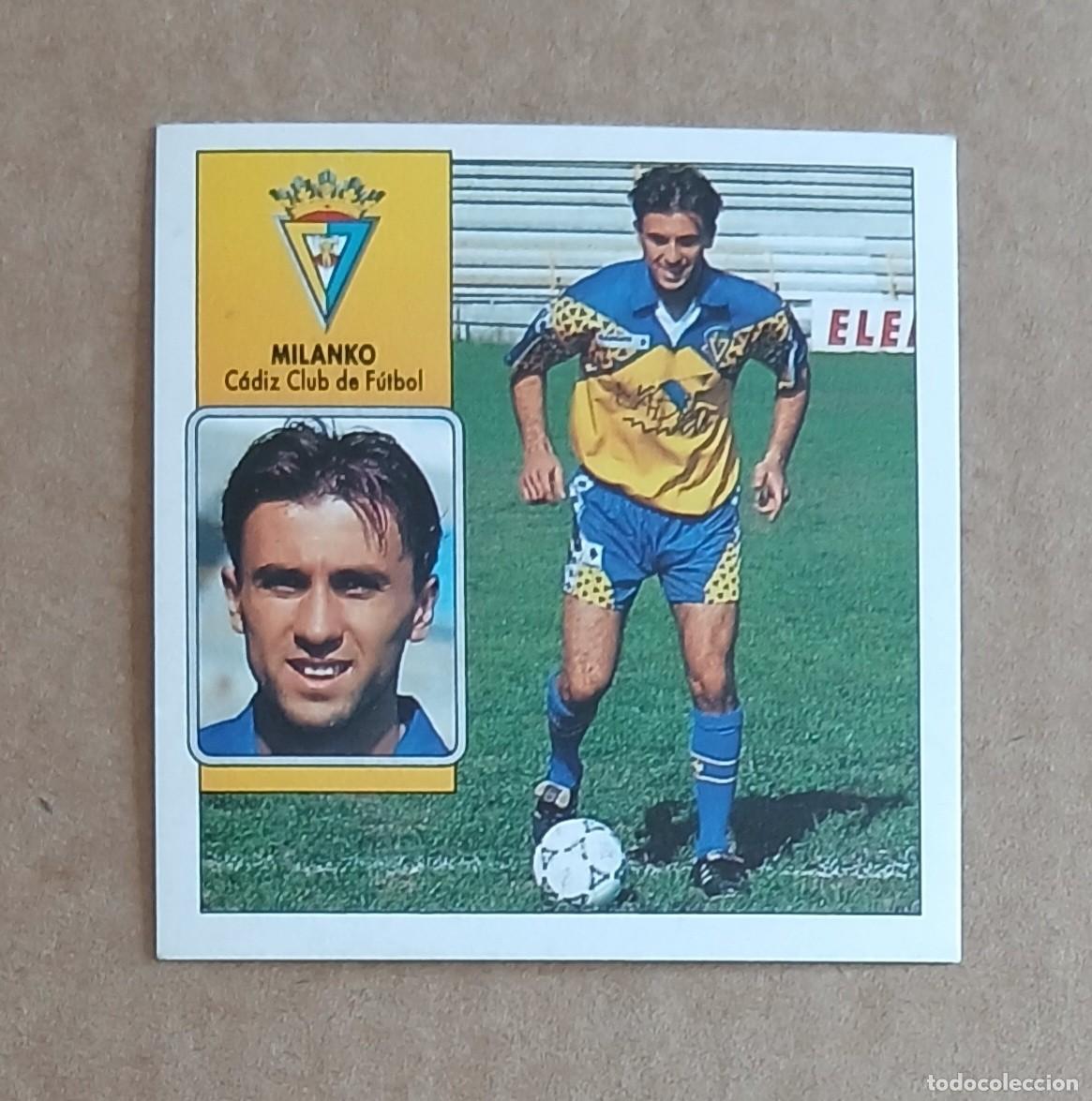 Figurine di Calcio: CROMO MILANKO C&Aacute;DIZ EDICIONES ESTE 92-93. Nuevo y sin pegar.