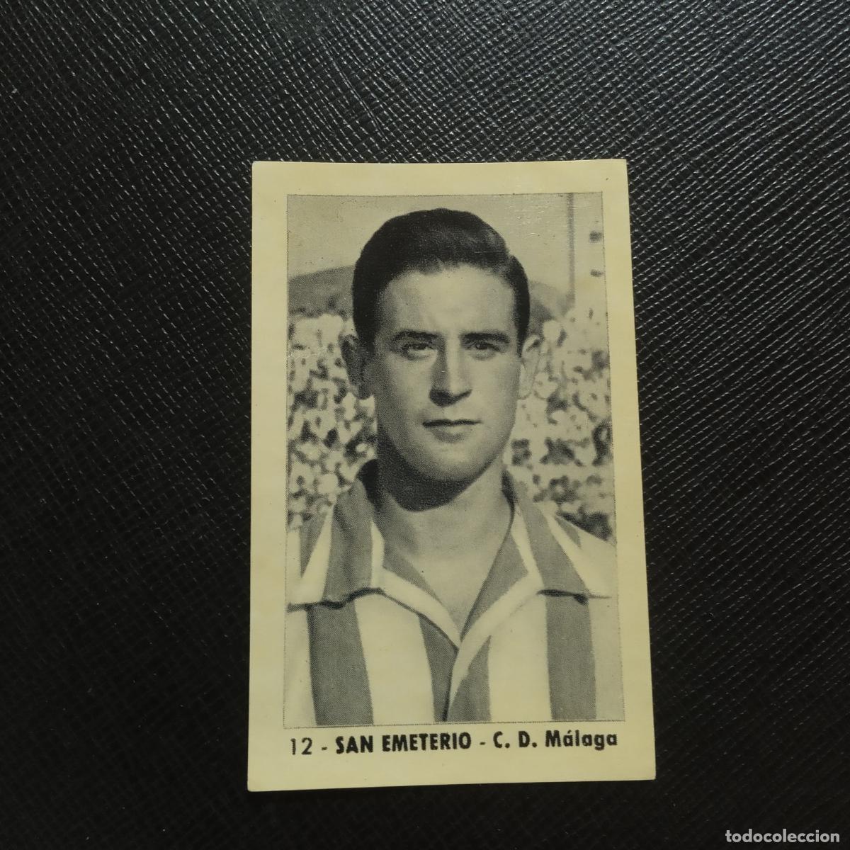 Cromos de F&uacute;tbol: 12 SAN EMETERIO MALAGA RUIZ ROMERO 1952 1953 CROMO FUTBOL LIGA 52 53 - SIN PEGAR - A44 PG181