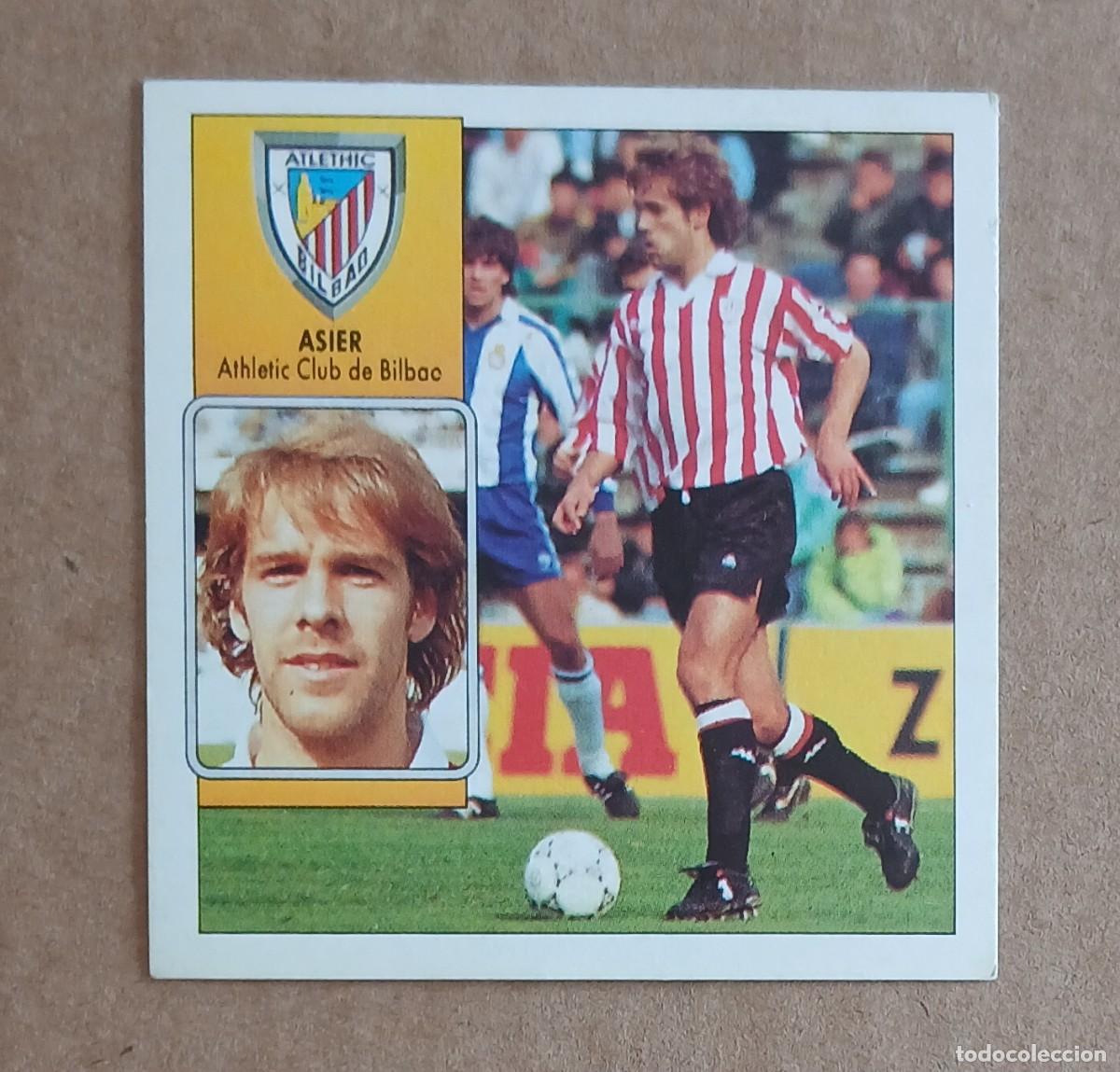 Fu&szlig;ball-Sticker: CROMO DE ASIER ATHLETIC DE BILBAO EDICIONES ESTE 92-93. Nuevo y sin pegar.