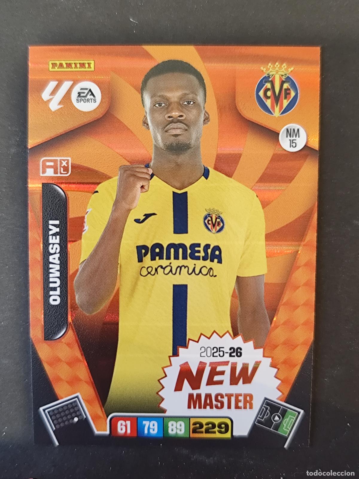 Cromos de f&uacute;tbol: NM15 NM 15 OLUWASEYI VILLARREAL NEW MASTER ADRENALYN 2025 2026 25 26