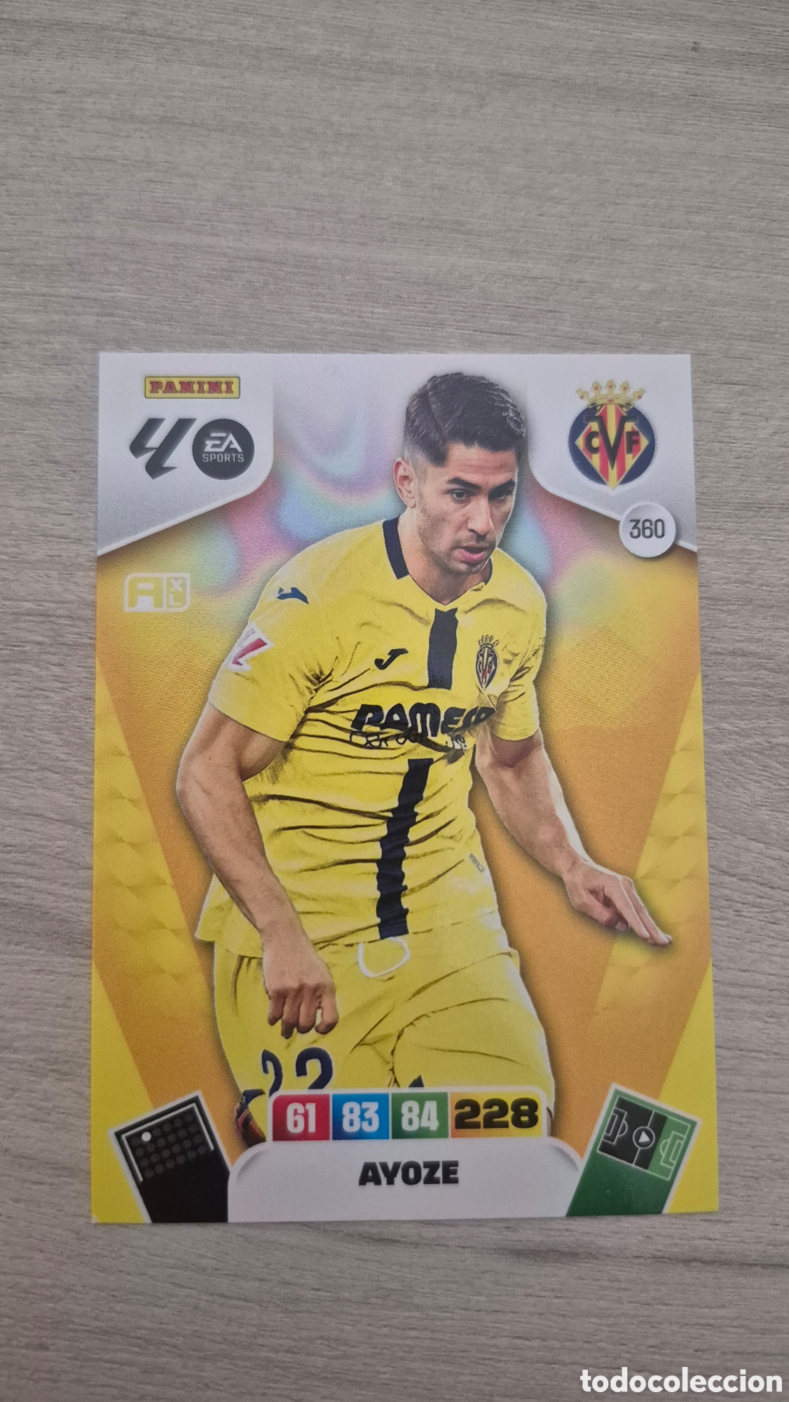 Fu&szlig;ball-Sticker: N&deg;360 Villarreal Ayoze Adrenalyn 25/26