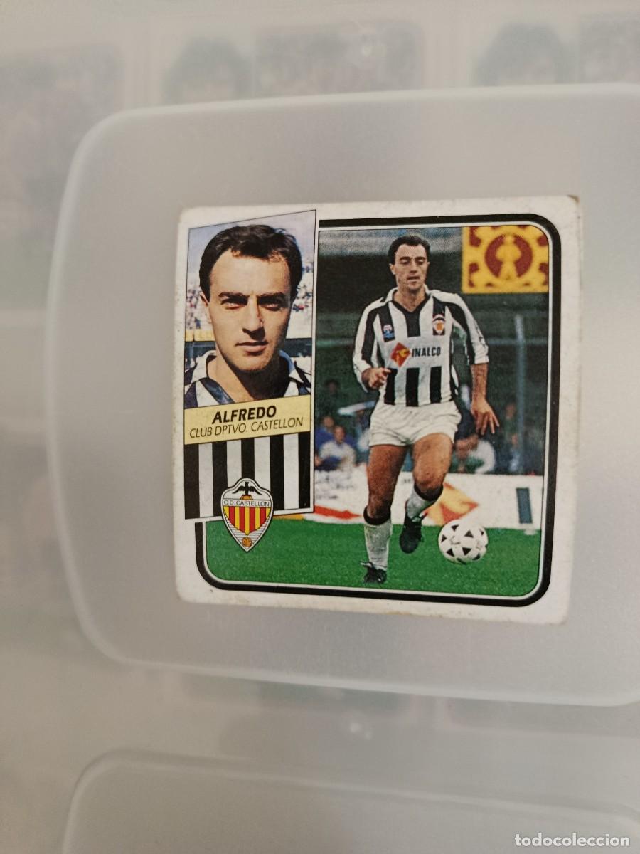 Fu&szlig;ball-Sticker: Cromo liga este 89/90. Alfredo. Castell&oacute;n. Nunca pegado.