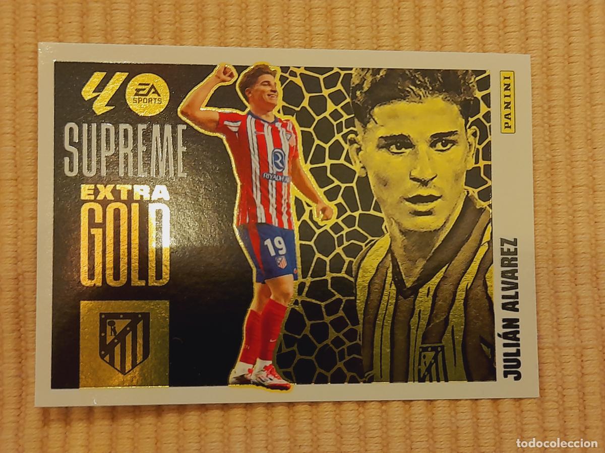 Cromos de f&uacute;tbol: CROMO JULIAN ALVAREZ (EXTRA GOLD SUPREME) ATLETICO MADRID LIGA 25-26 2025 2026 ALBUM ESTE