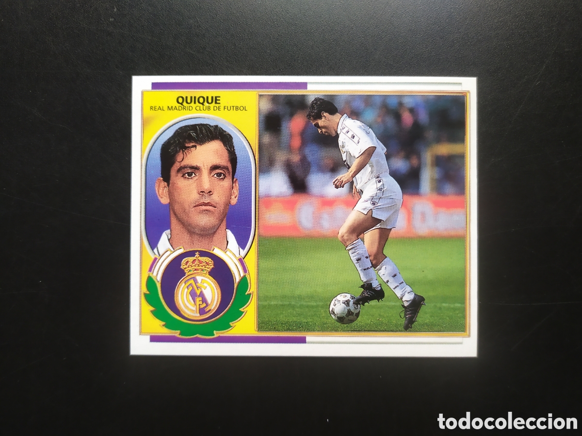 Figurine di Calcio: Liga este 1996 1997 96 97 Quique Real Madrid sin pegar