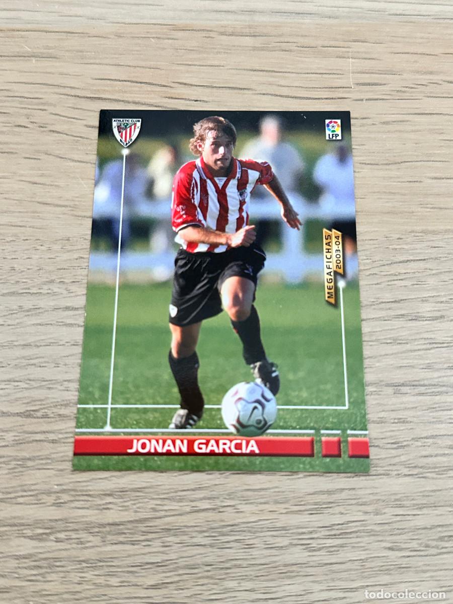 Cromos de F&uacute;tbol: JONAN GARCIA n&ordm; 457 NUEVO FICHAJE ATHLETIC CLUB MEGAFICHAS 2003 2004 PANINI 03 04