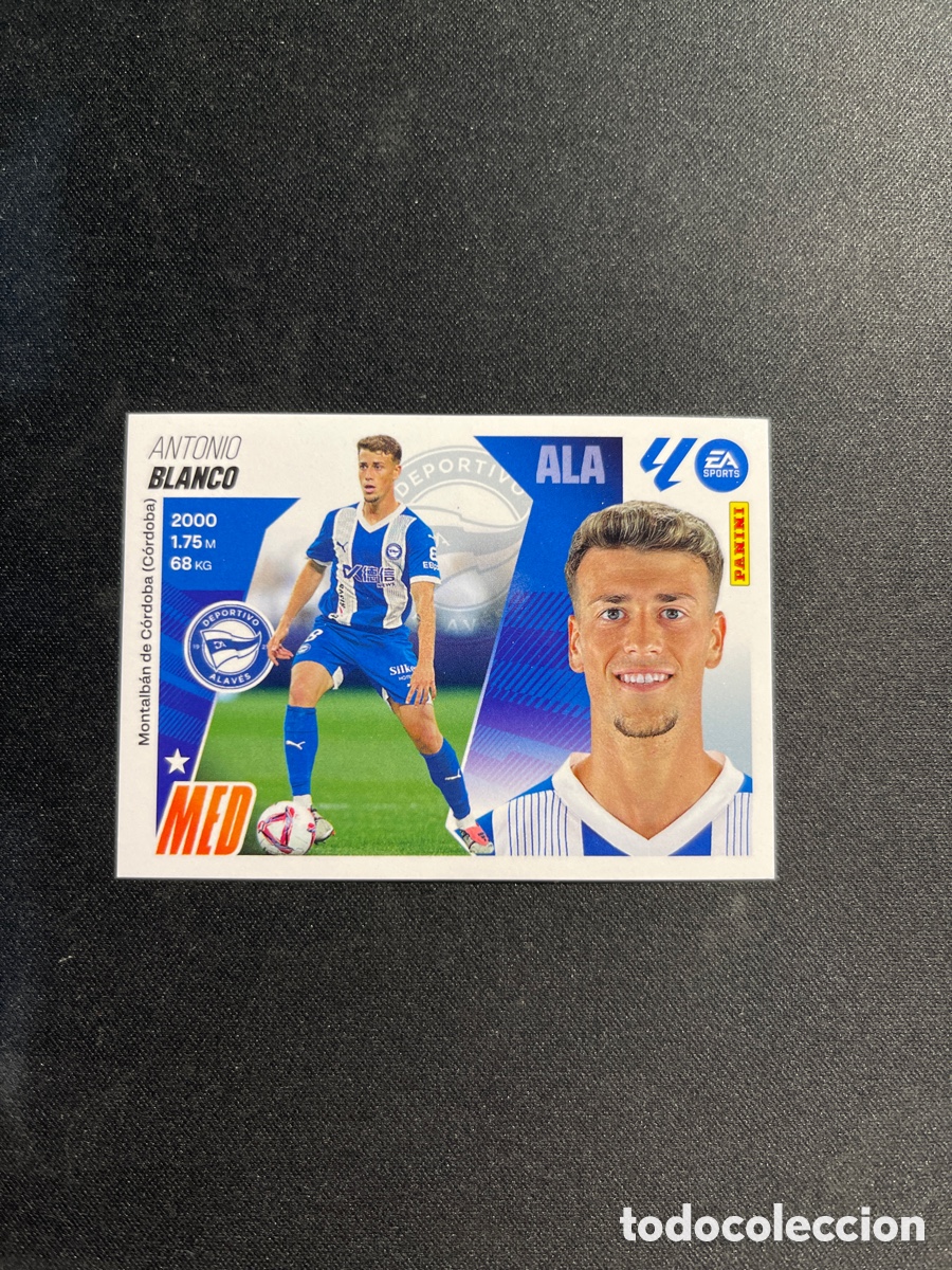 Cromos de F&uacute;tbol: Blanco 14 Alaves Liga Este 2025 2026 25 26