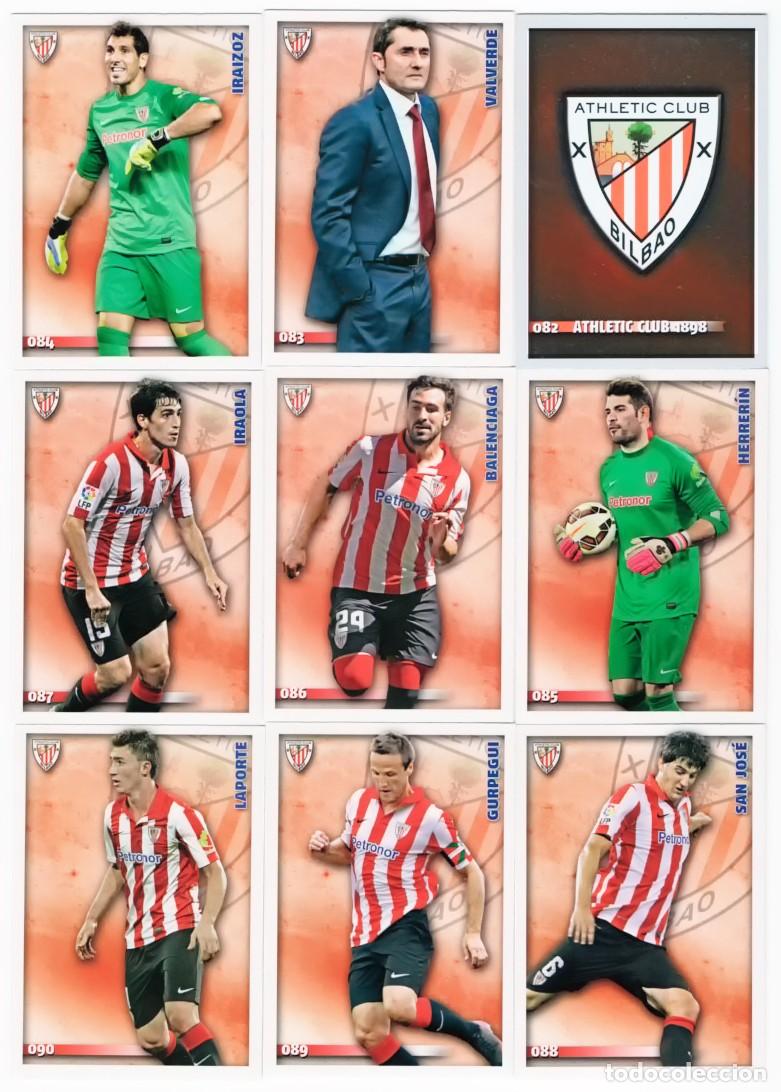 Cromos de Futebol: ATHLETIC BILBAO ERNESTO VALVERDE N&ordm; 83 MUNDICROMO FICHAS QUIZ LIGA 2014 2015 14 15
