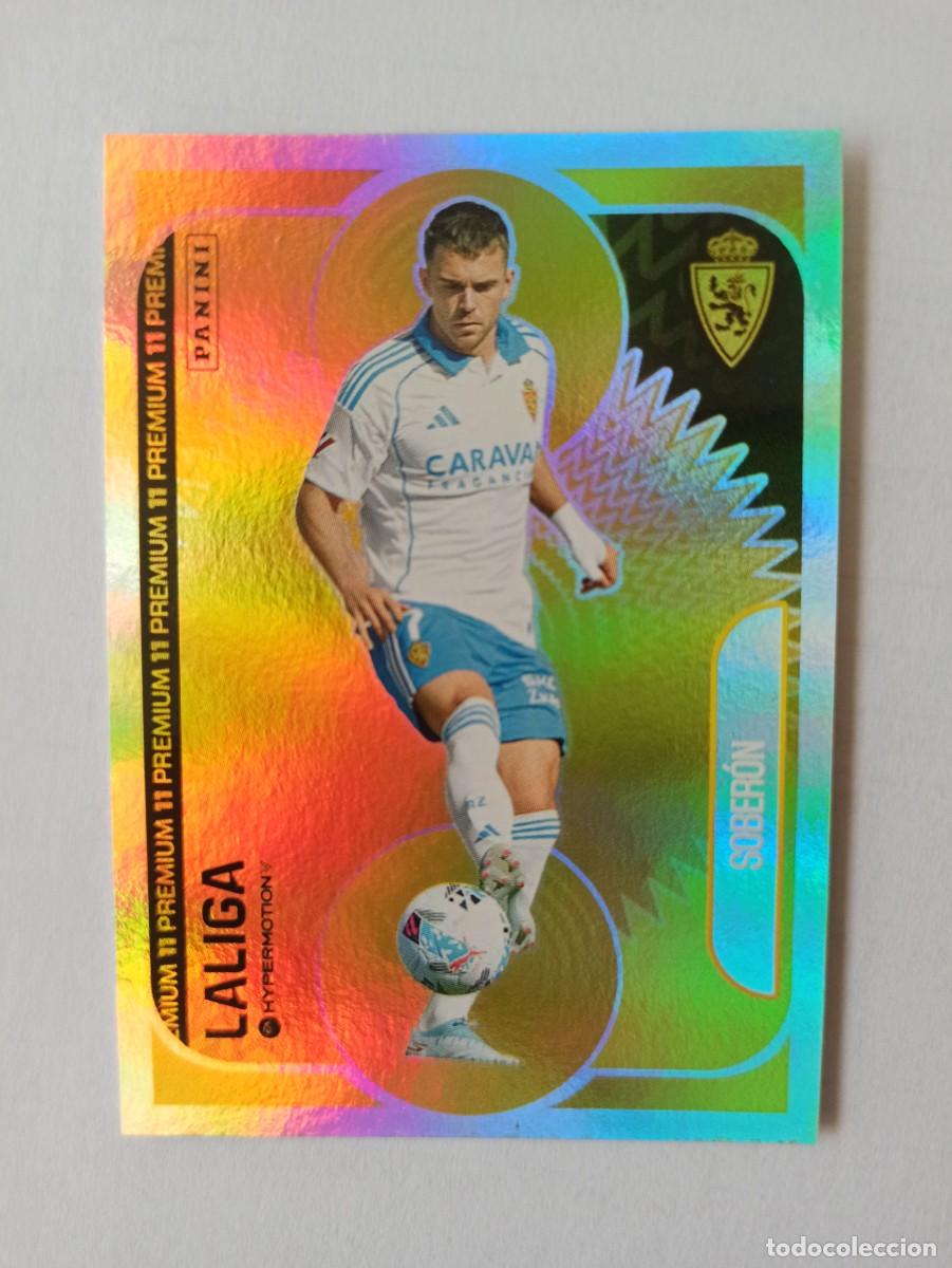 Cromos de F&uacute;tbol: CROMO PREMIUM 11 MARIO SOBER&Oacute;N REAL ZARAGOZA - LIGA HYPERMOTION PANINI 2025 2026 25 26 SEGUNDA