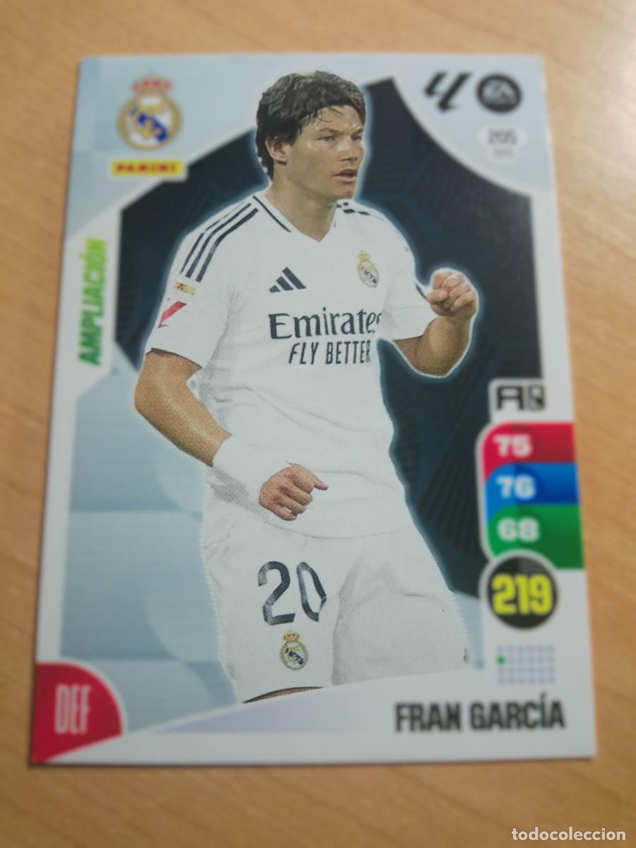 Figurine di Calcio: 205 BIS FRAN GARC&Iacute;A AMPLIACI&Oacute;N REAL MADRID 2024 2025 ADRENALYN XL 24 25 PANINI