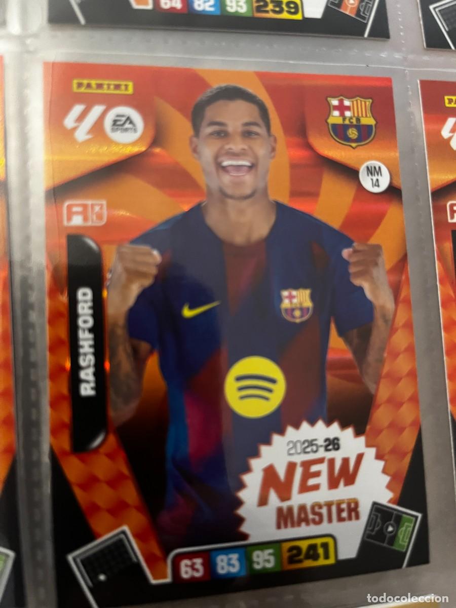 Cromos de f&uacute;tbol: ADRENALYN XL 2025 2026 25 26 PANINI N&ordm; NM14 RASHFORD BARCELONA NEW MASTER