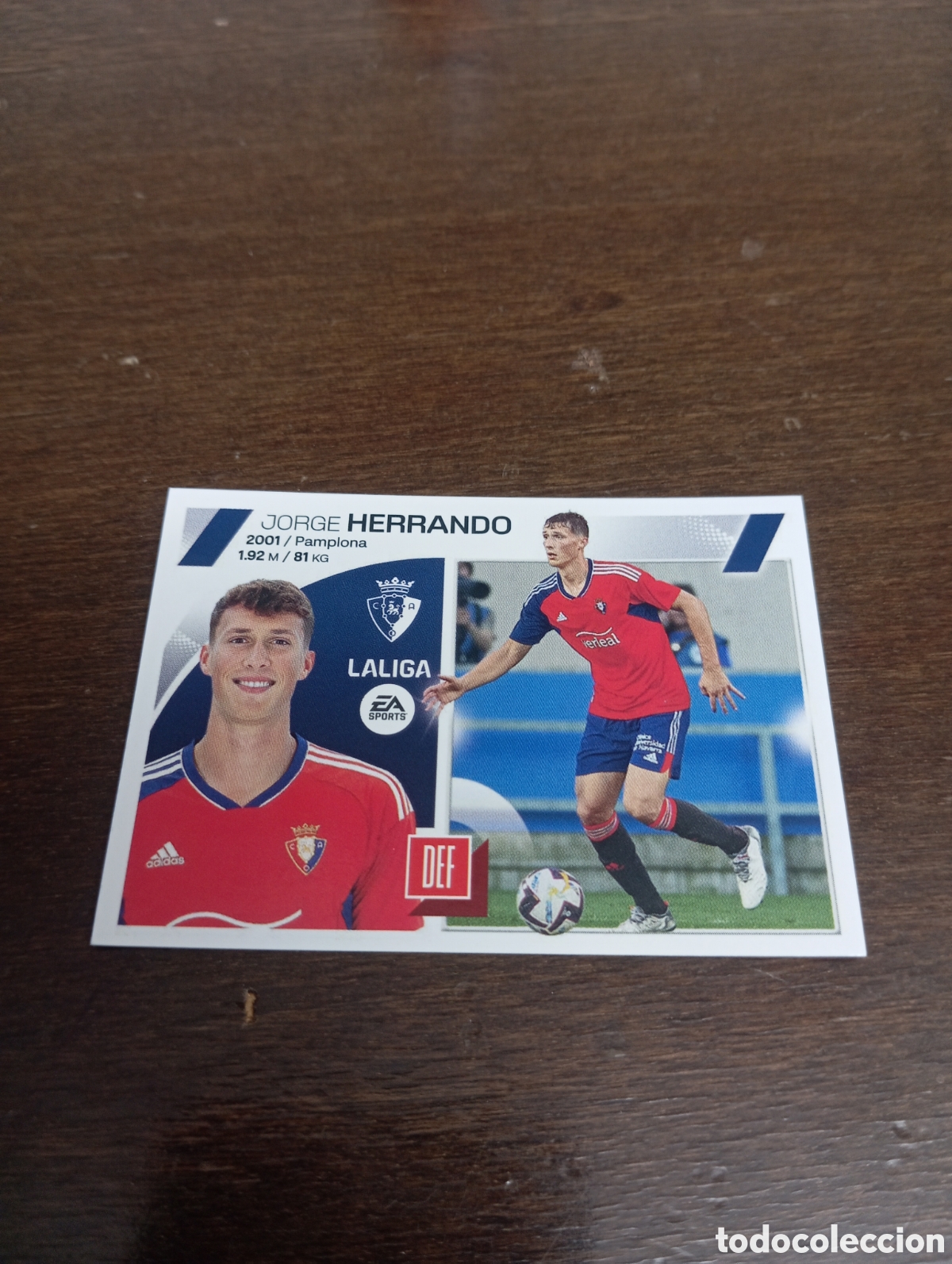 Cromos de Futebol: Herrando 8 OSASUNA LIGA ESTE 23-24