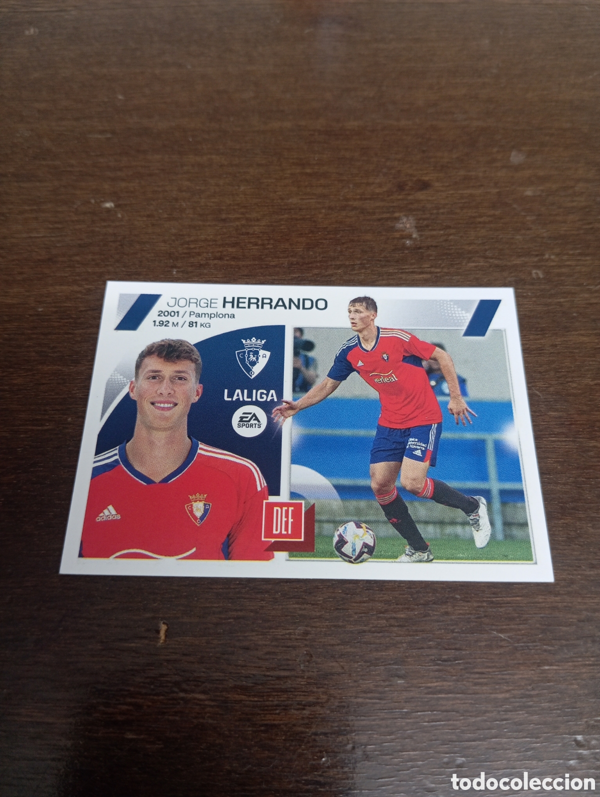 Cromos de Futebol: Herrando 8 OSASUNA LIGA ESTE 23-24