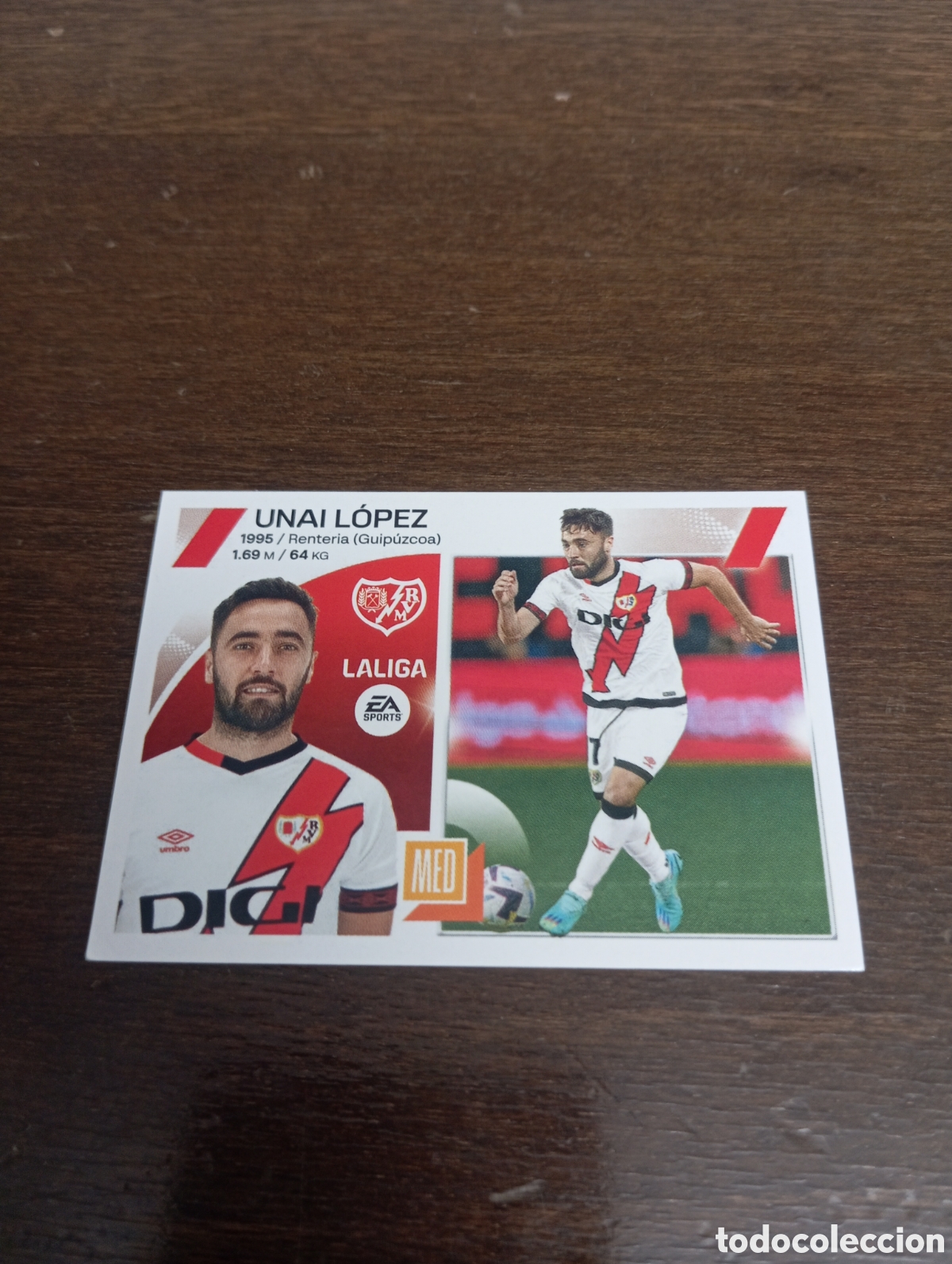 Cromos de Futebol: Unai L&oacute;pez 10 RAYO VALLECANO LIGA ESTE 23-24