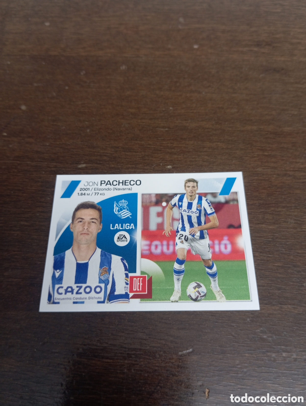 Cromos de Futebol: Pacheco 9 a REAL SOCIEDAD LIGA ESTE 23-24