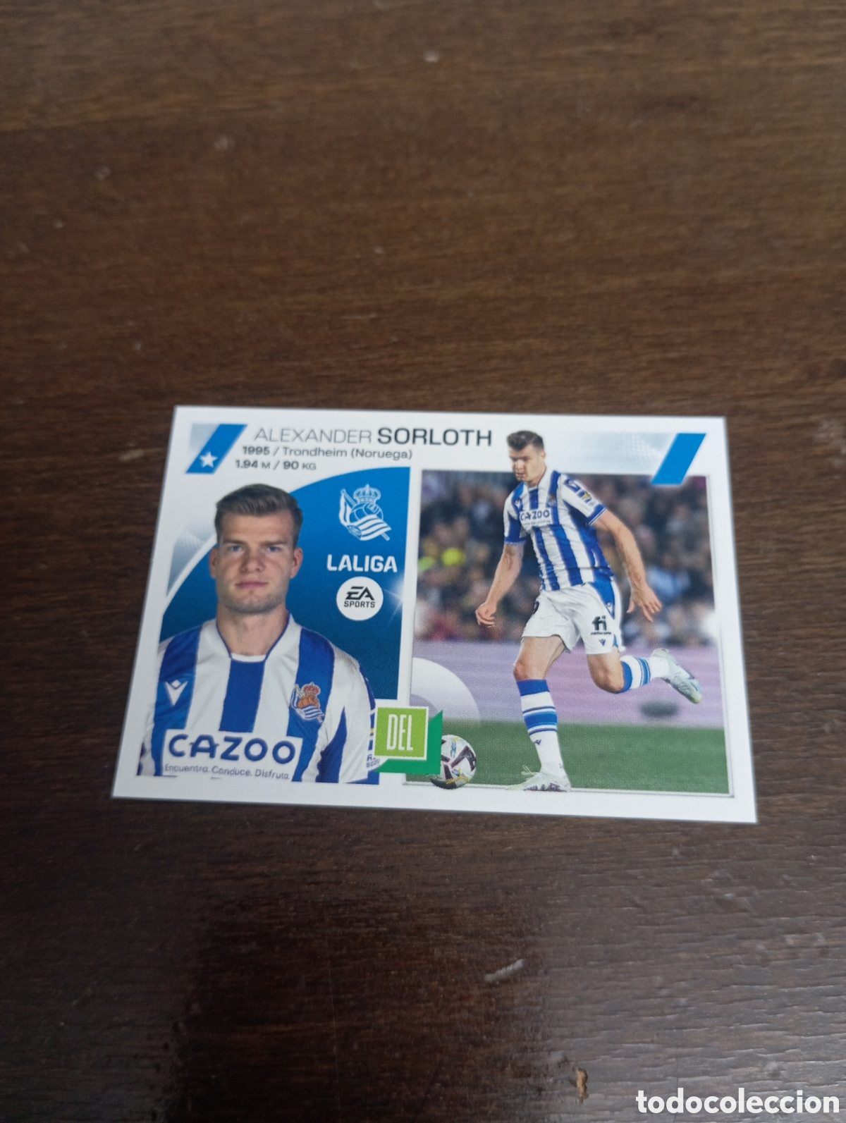 Cromos de Futebol: Sorloth 20 a REAL SOCIEDAD LIGA ESTE 23-24