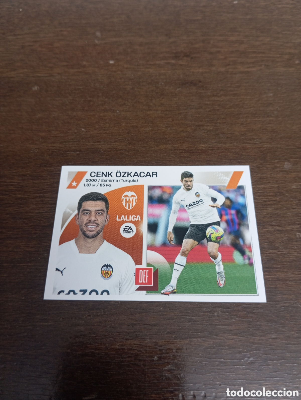 Cromos de Futebol: Cenk Ozkacar 9 Bis VALENCIA LIGA ESTE 23-24